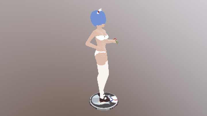 【minecraft】Rem 3D Model