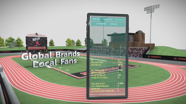 Coppell Stadium Model Fbx 3D Model