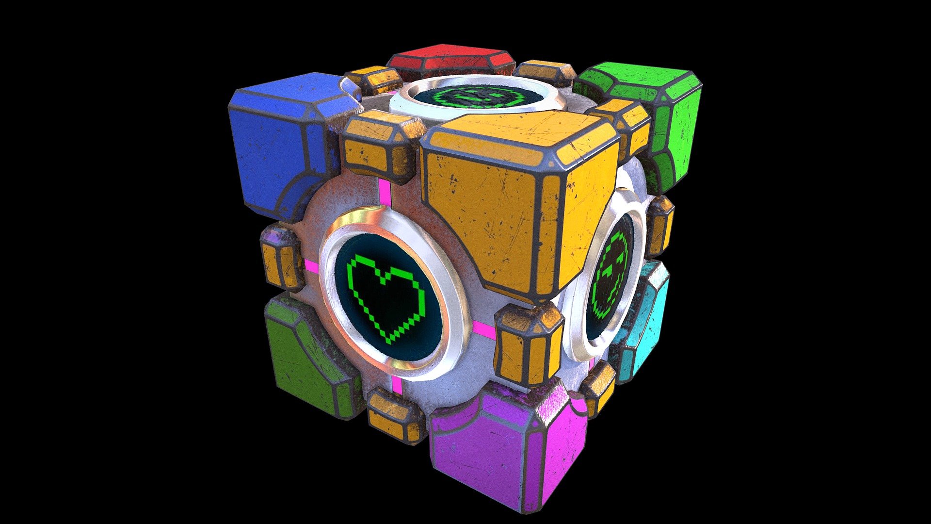 Companion Cube - 3D model by Kruk2020 [3342c2e] - Sketchfab