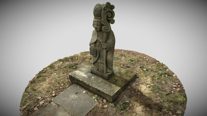 Statue Saint Quirin 3D Model