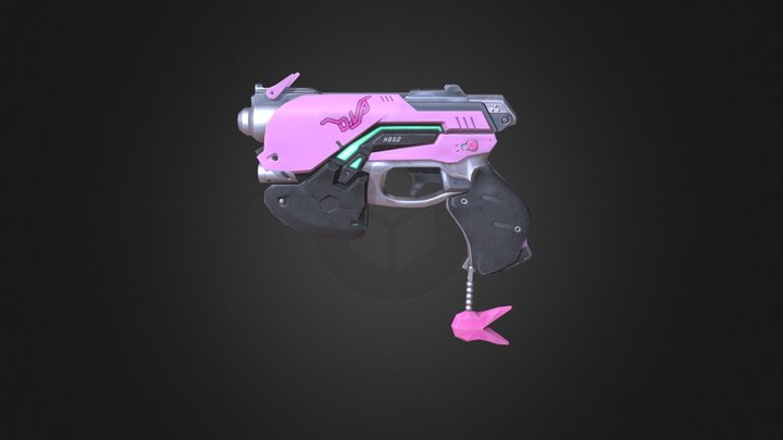 D.va Pistol 3D Model