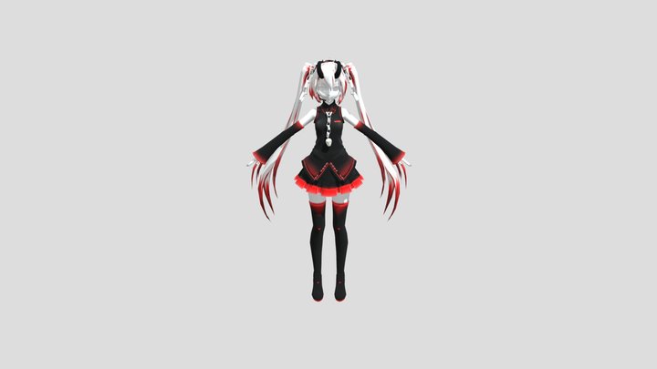 Akuma Miku 3D Model