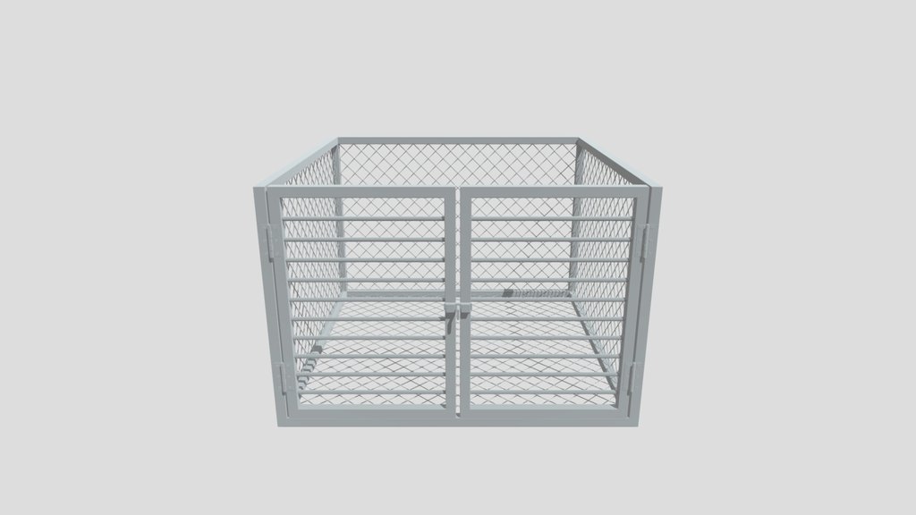 Grid Wire Mesh Box With Doors