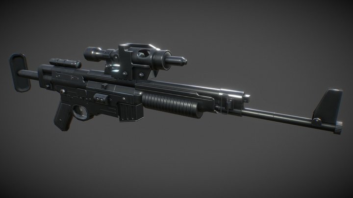 A280 Long Range Blaster Rifle 3D Model