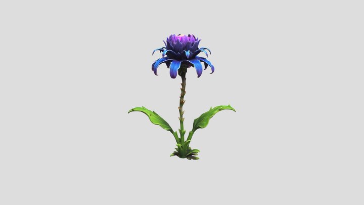 Rigged Flower blossom 3D Model