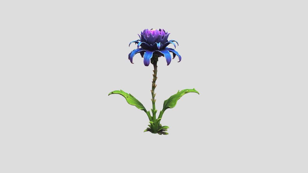 Rigged Flower blossom