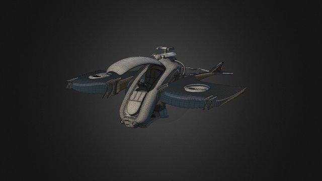 Spaceship Model 3D Model