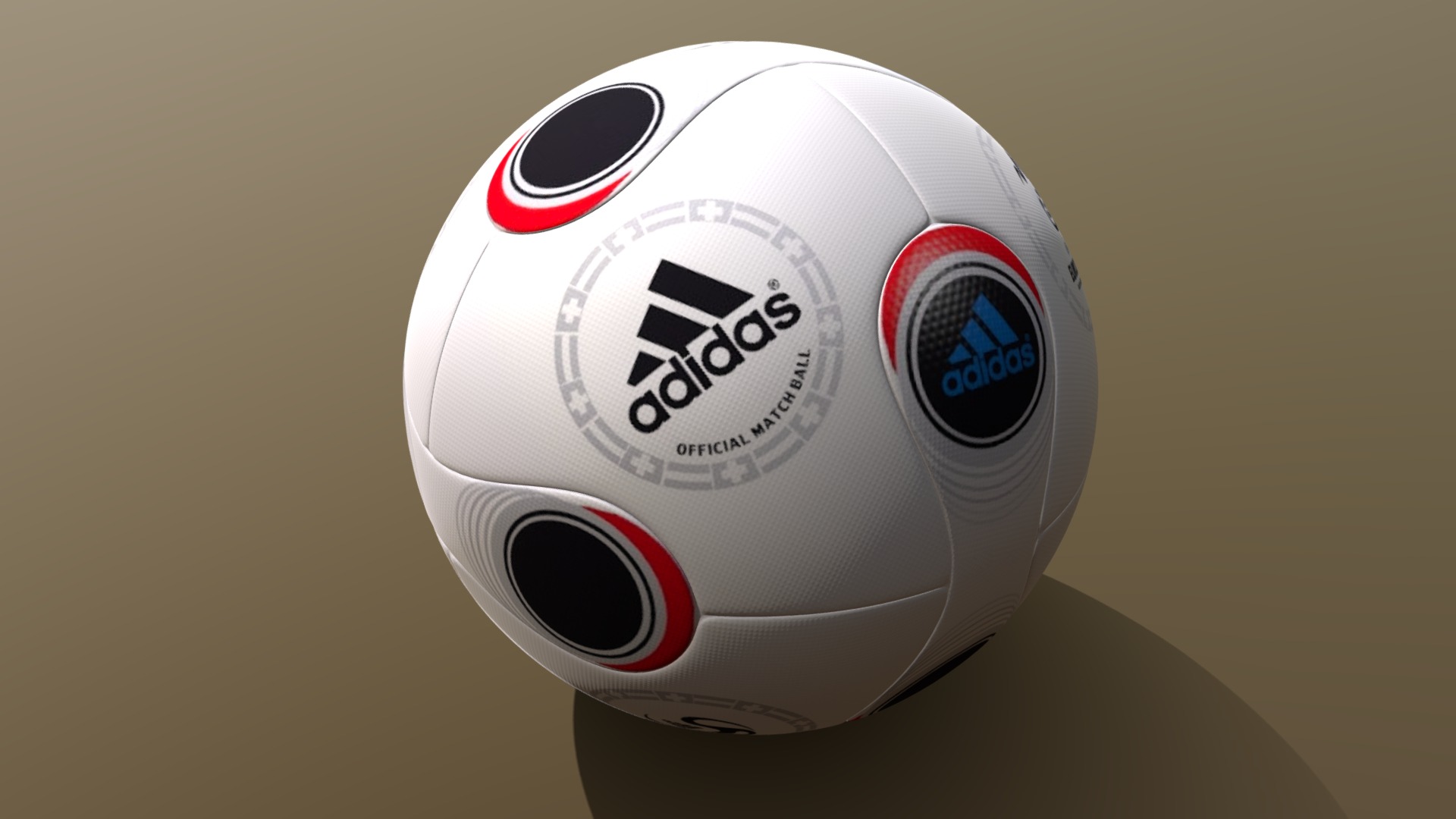 3D model Soccer Ball Adidas Europass - This is a 3D model of the Soccer Ball Adidas Europass. The 3D model is about a white and black football ball.