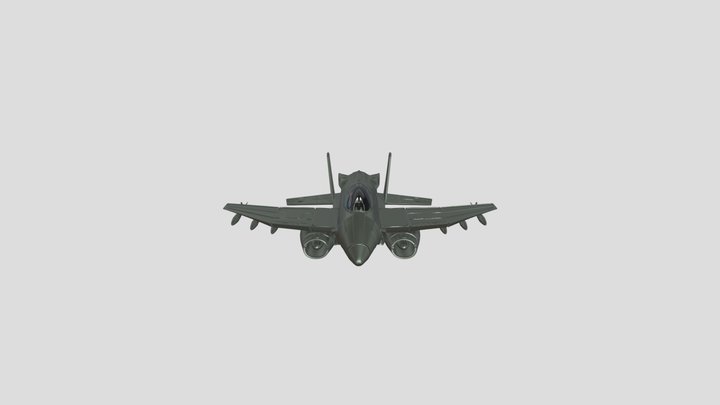 Avión Militar - Dio 3D Model