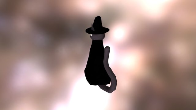 Kitty Witch 3D Model