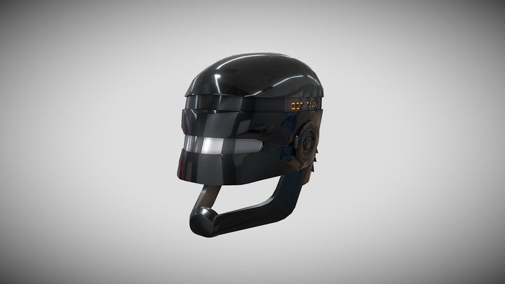 RoboCop John Cable Helmet Color. V1 Prototype 3D Model