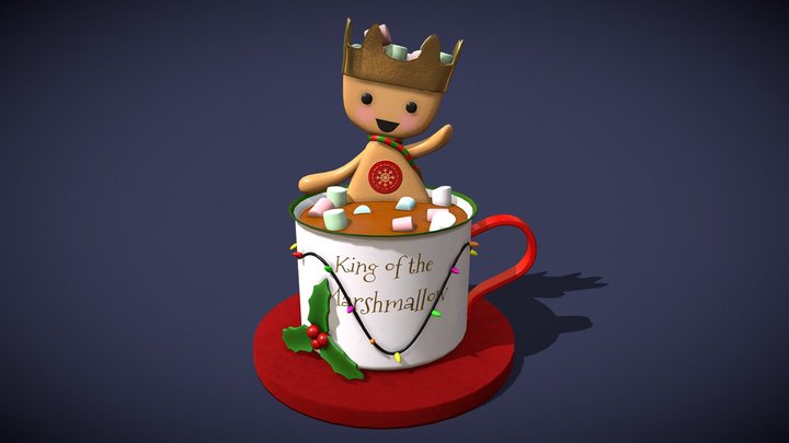 Marshmallow King Hot Chocolate 3D Model