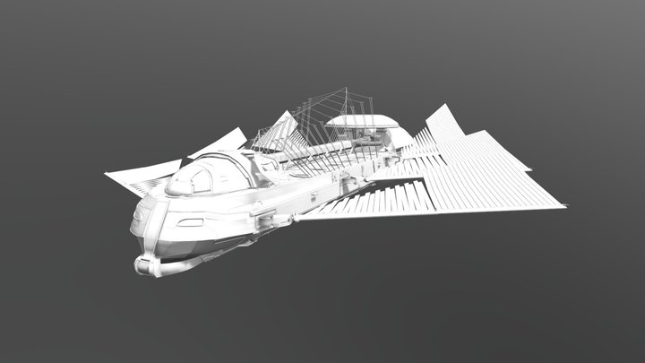 Research Vessel Evclire-T 3D Model