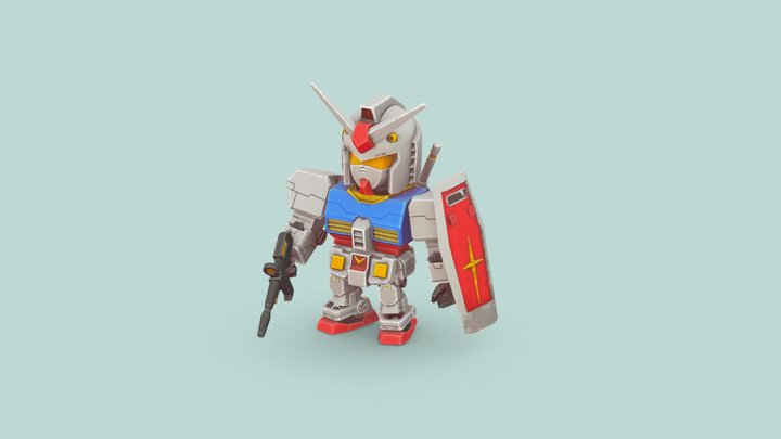 Robot toy figure 3D Model