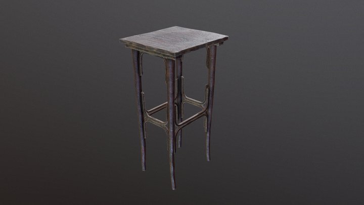 Old stool 3D Model