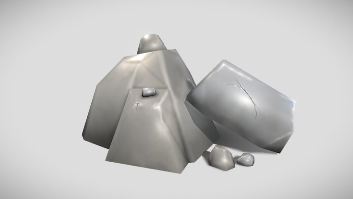 Low Poly Rock Pack