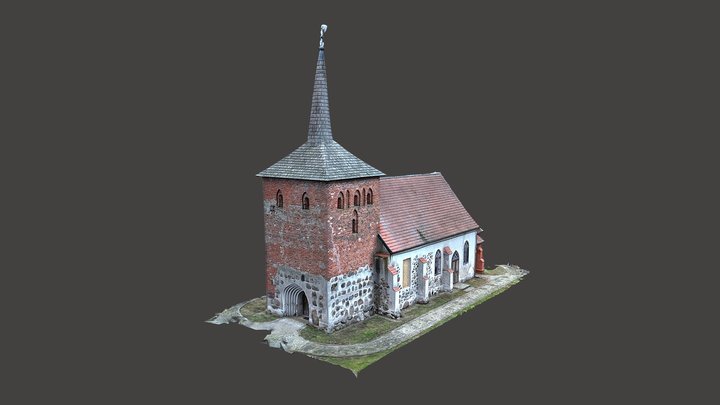 Kosciol Matki Boskiej Rozancowej w Rusowie 3D Model