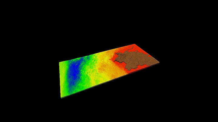 Holyhead Bathymetry & OS DTM 3D Model