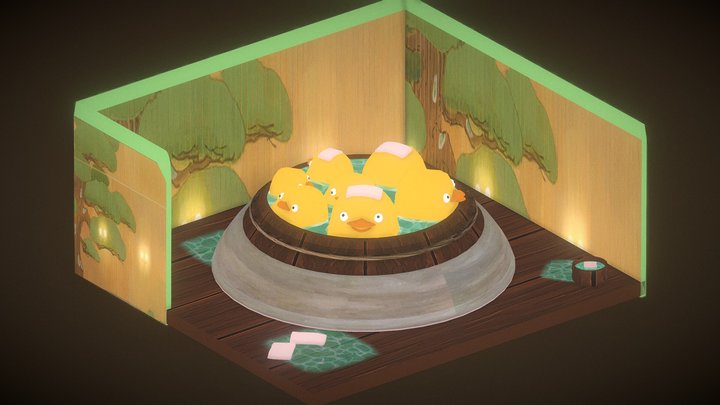 [2018] Ghibli Bathing Ducks (Spirited Away) 3D Model