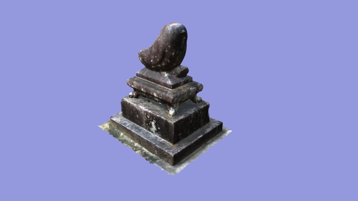 水田天満宮ウグイス石像（南） 3D Model