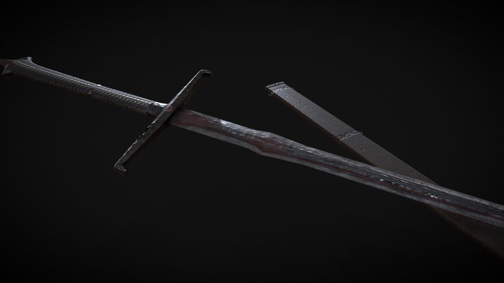 Daedric Sword Reimagination 3D Model