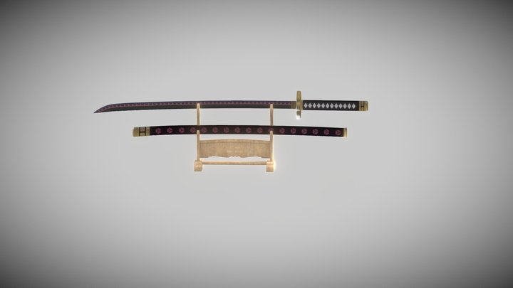 Zoro Shusui Sword 3D Model