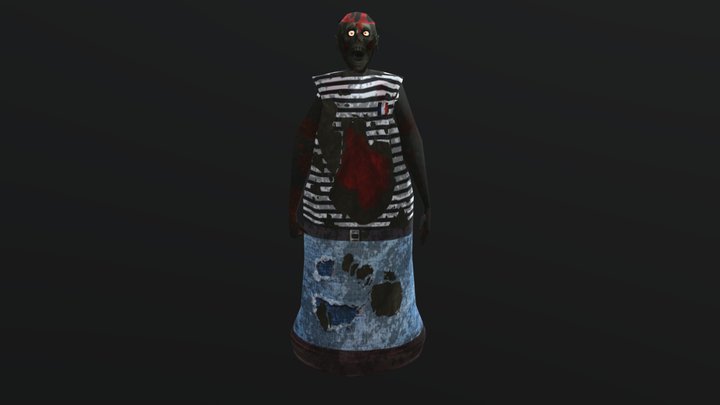Granny Is French Zombie 3D Model