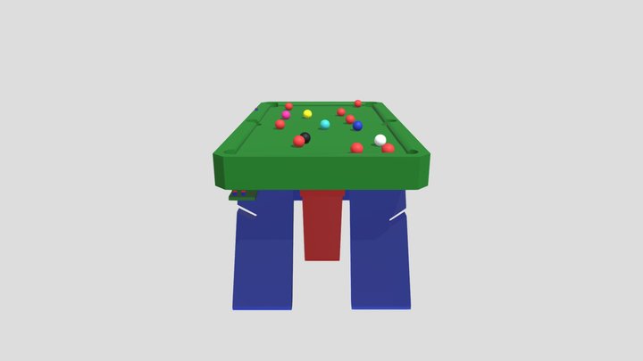 Pool table 3D Model
