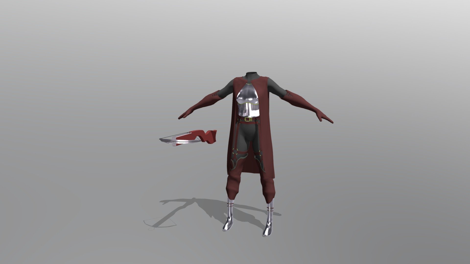 Girl Hunter Armor with Crossbow Download Free 3D model by Prasin