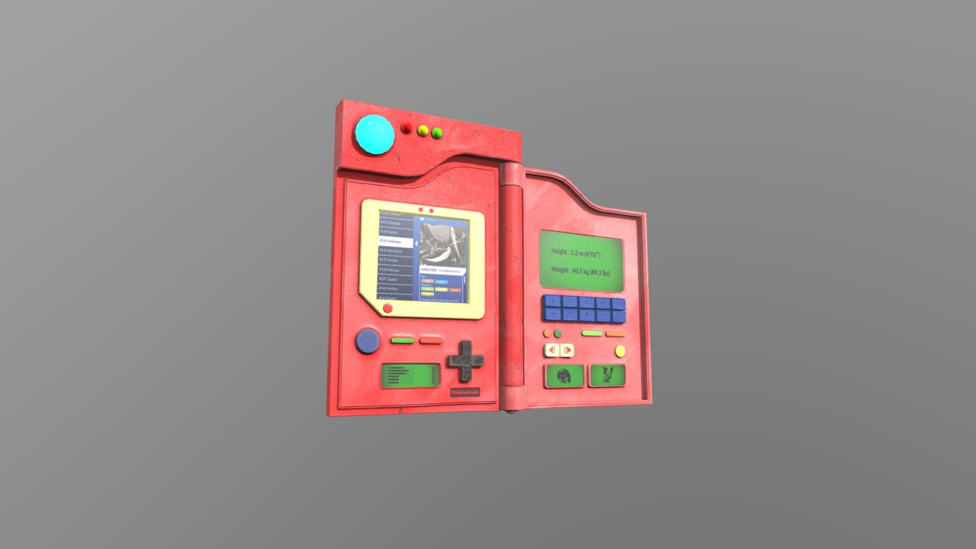 3D file POKEDEX KALOS (6 GENERATION) 🐉・3D printable model to