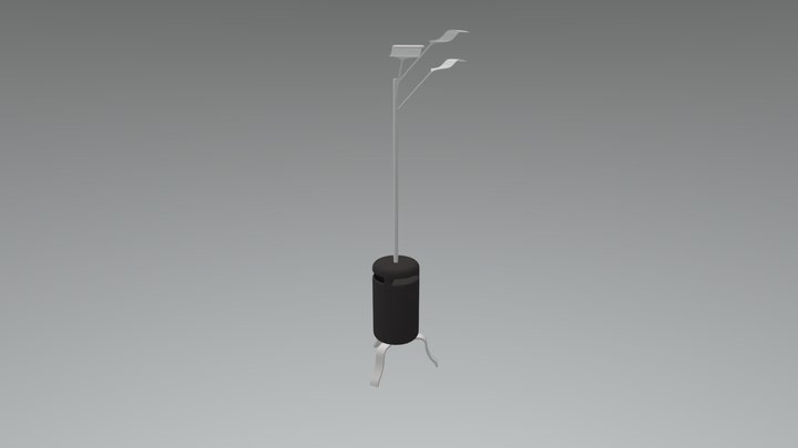 Subwoofer Lamp OLED Lighting 3D Model