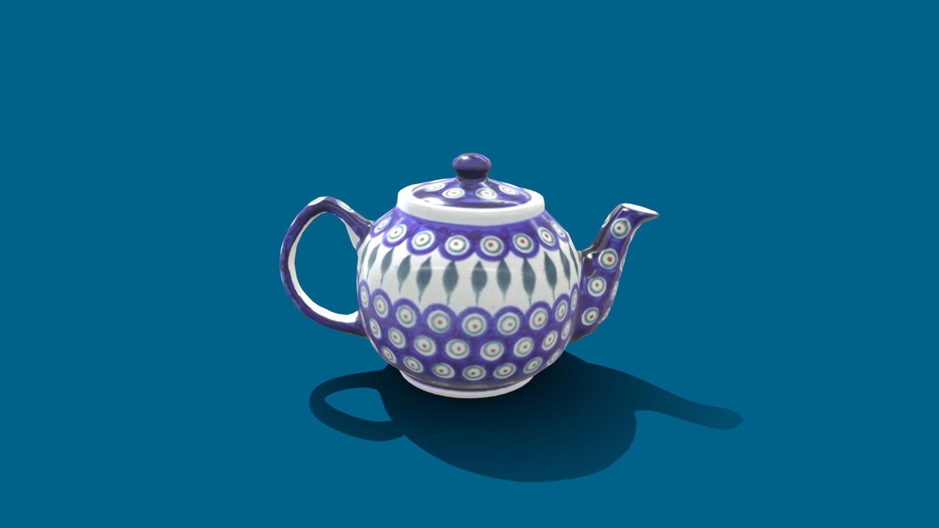 Meeks Material Cleanup Teapot