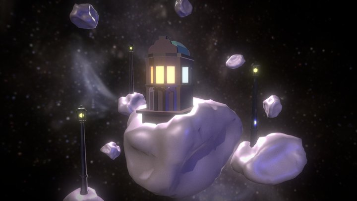 CubeWorld In Space 3D Model