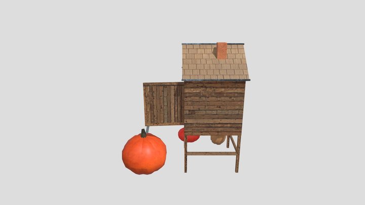 Forest Loner - 3 single props 3D Model
