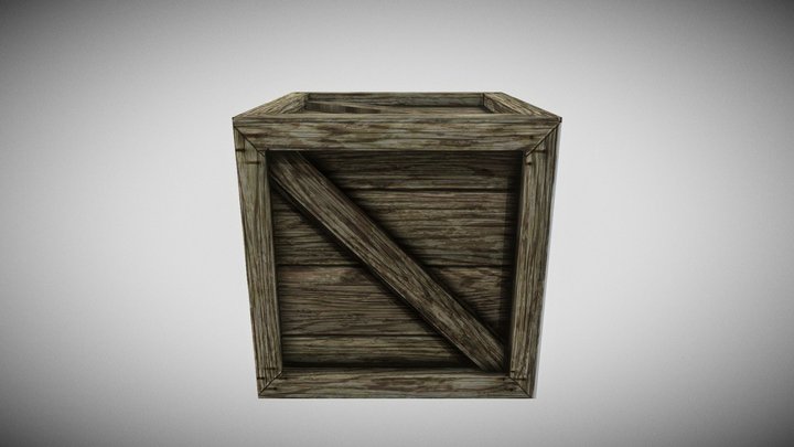Crate 3D Model