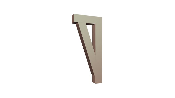 Wood Bracket 18T12 3D Model