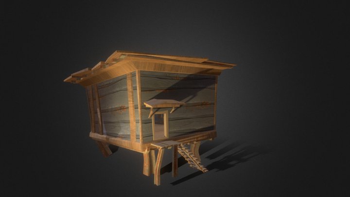 Guard booth (retextured) 3D Model