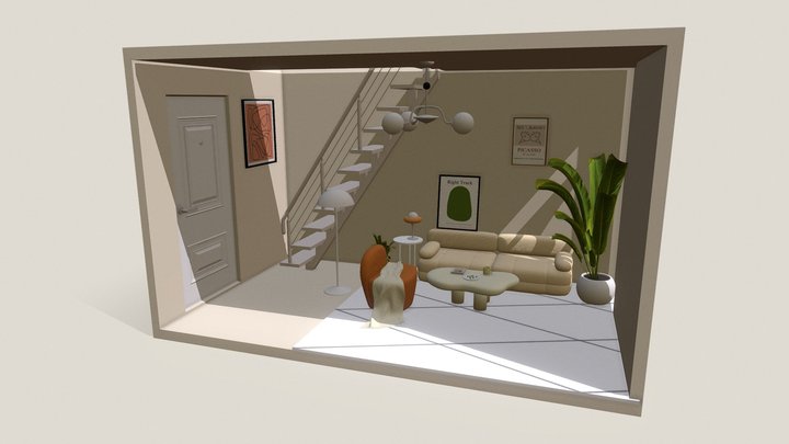 Aesthetic Room 3D Model