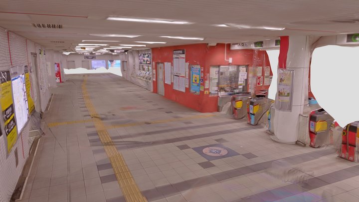 Kyoto Shiyakusho-mae (Kyoto City Hall) Station 3D Model