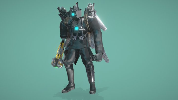 Upgraded titan cameraman broken 3D Model