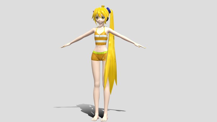 Swimsuit Neru (Con Huesos, DT 2) . – Gratis 3D-model STL
