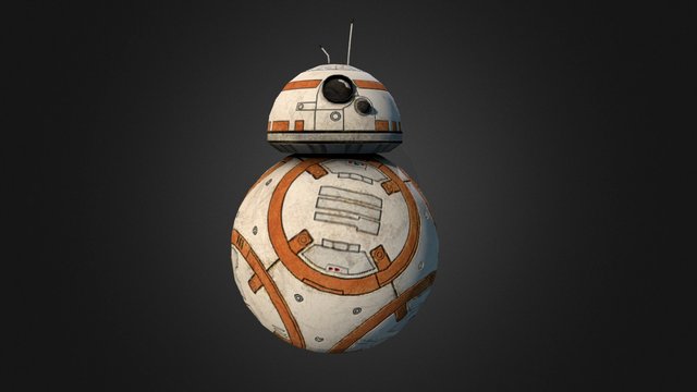 BB-8 low poly (dirty) 3D Model