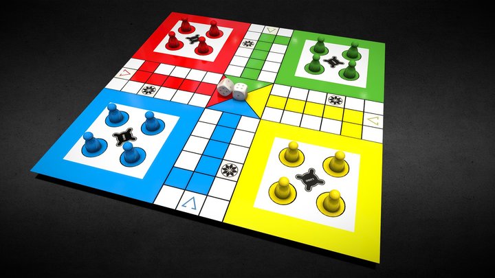 3D model Ludo - Board Game VR / AR / low-poly