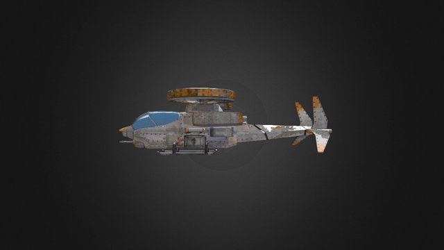 Sci- Fi Chopper 3D Model