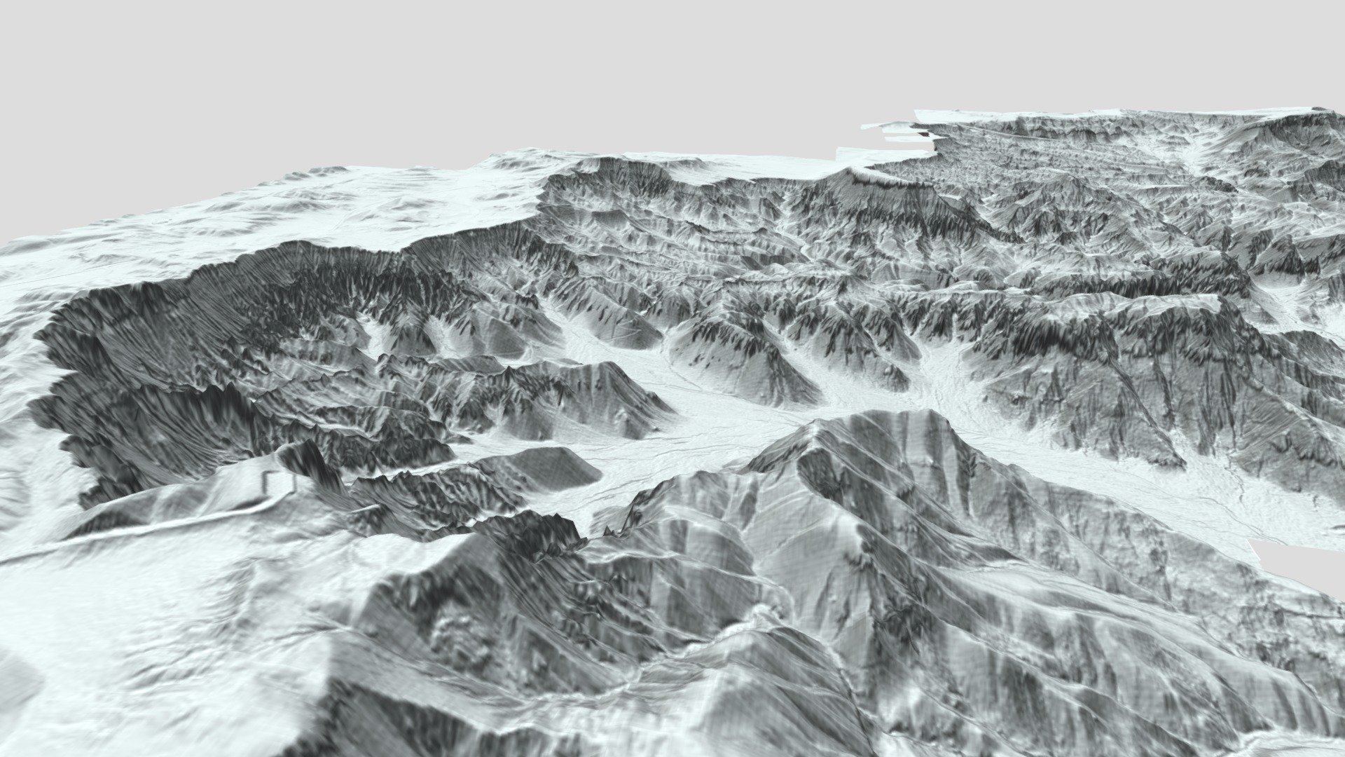 Bryce Canyon National Park Map - Hillshade - 3D model by smartmAPPS ...