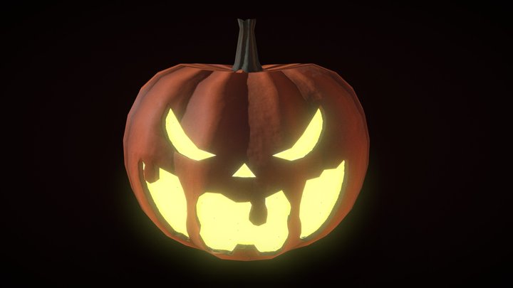 Halloween Pumpkin 3D Model