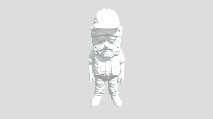 SpongeBob Construction Worker 3D Model