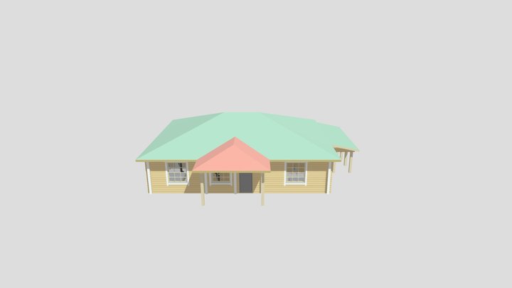 DK10x13 крыша веранды 6 ва р 3D Model