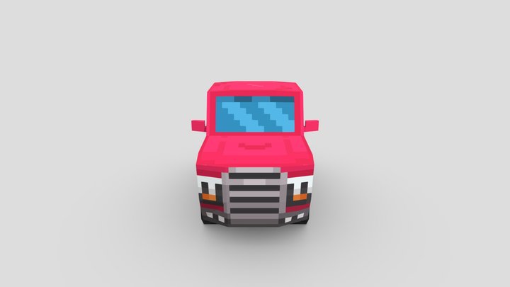Low-Poly Truck 3D Model