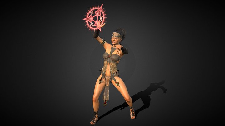 Human Sorceress 3D Model